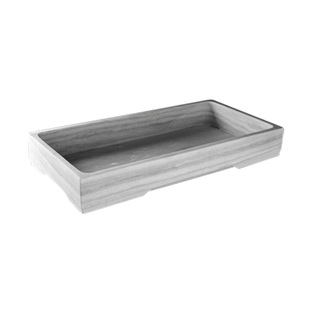 天然大理石汉白玉盆景盆假山盆上水石托盘长方椭圆大号吸水石花盆