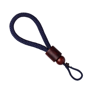 朴房檀木汽车钥匙扣挂绳创意手工编织绳钥匙链挂件男女复古简约款