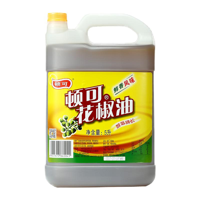 顿可花椒油5l桶装鲜香风味花椒麻油火锅冒菜串串米线麻椒油商用装