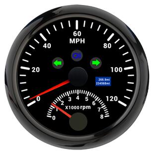 gps速度表转速表汽车摩托车改装二合一高精度仪器仪表12V24V