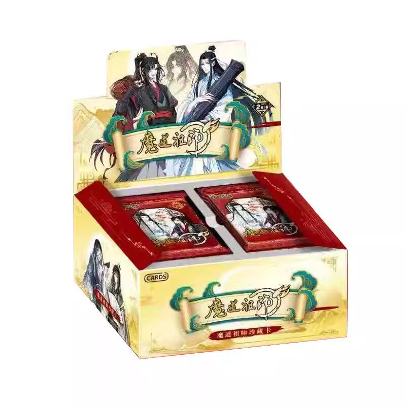新品 魔道祖师卡片卡牌2元包一整箱现货收藏卡片盲盒魏无羡蓝忘机