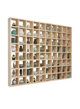 定制实木格子架墙上展示架小饰品