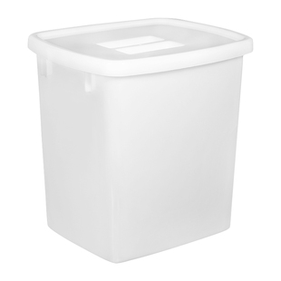 加厚塑料带盖糖水桶奶茶桶方形桶食品桶塑胶冰桶冷饮桶冷藏小白桶