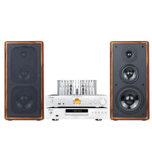 AirDance电子管hifi组合音响S-333发烧胆机音响套装无源书架音箱