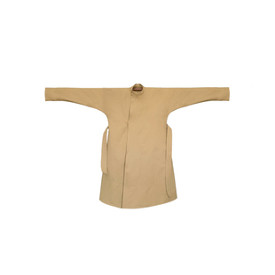 双面浪漫 | 纯汉服唐制襕袍风衣中长款圆领袍卡其色外套撞色通勤