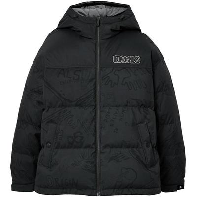 【机能冰壳满印】杰克琼斯男装冬羽绒服新款连帽外套大衣面包服