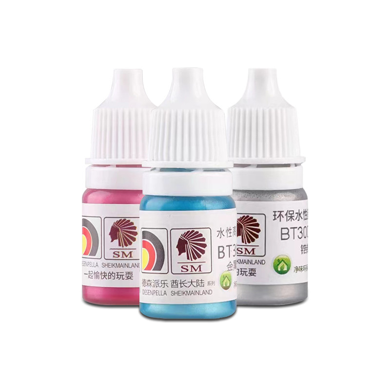 酋长大陆环保水性漆3000-3099 高达手办模型漆金属色笔涂漆手涂漆