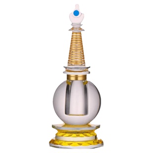 水晶舍利塔菩提塔供养装藏舍利子塔甘露丸大明咒佛塔桌面供奉摆件