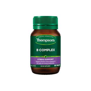 Thompson's汤普森综合维生素B 100粒/瓶补充维B提升活力