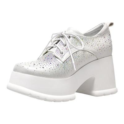 夏柏姿真皮内增高女鞋轻便