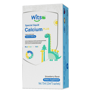 【百亿补贴】witsbb健敏思小蓝条赖氨酸钙镁锌体验装儿童补钙5条