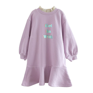 ILOVEJ女童连衣裙加绒童装冬装儿童保暖裙秋冬宽松卫衣裙/JQWOP11