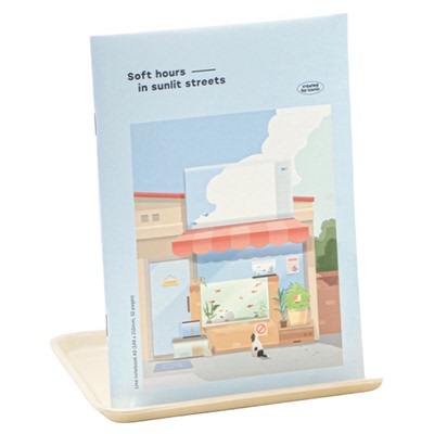 韩国iconic可爱插画横线记事本A5