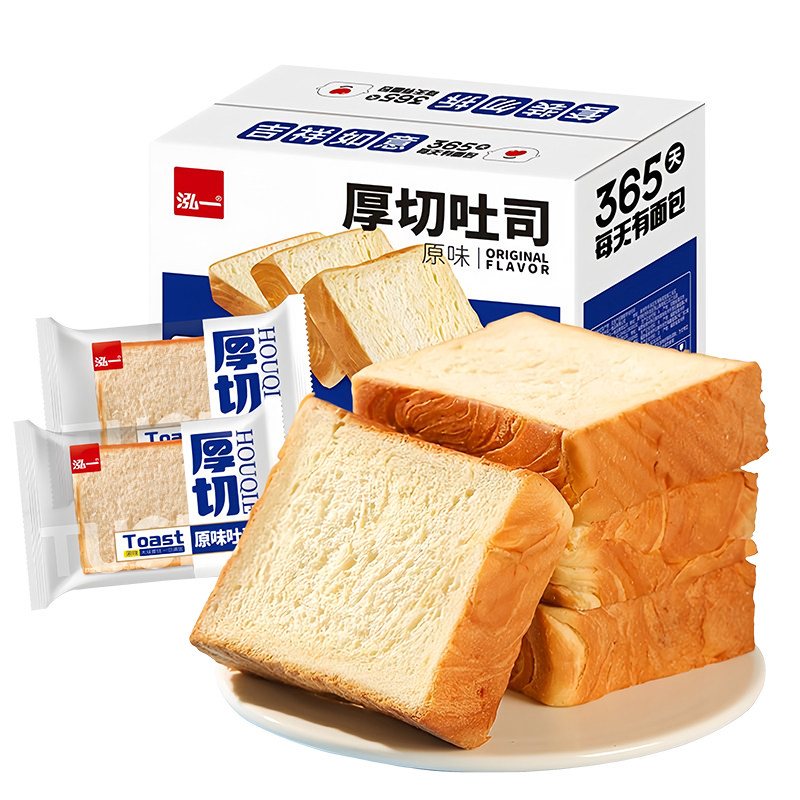 泓一厚切吐司面包4斤大份量