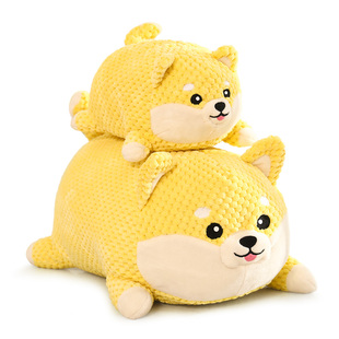 黄色毛绒发声狗狗玩具宠物小狗幼犬磨牙耐咬比熊泰迪柯基自嗨解闷