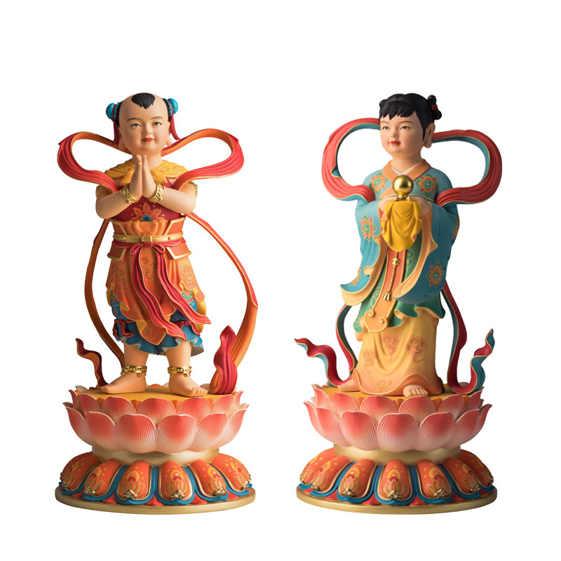 铜师傅《金童玉女》摆件