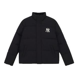 MLB官方25秋冬新款男女情侣鹅绒保暖立领防水防泼老花羽绒服DJM05