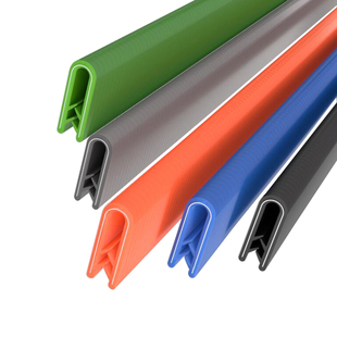 不锈钢包边橡胶条玻璃塑料U型卡槽龙骨胶条铁皮汽车门封边装饰条