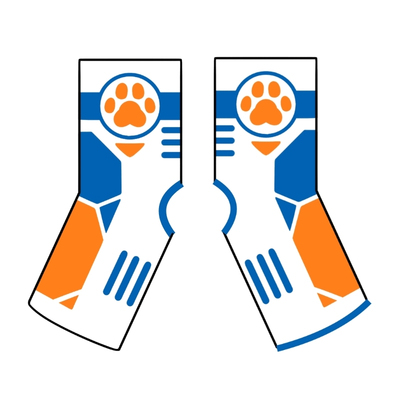 [Fur-Paw]公版袜蹬Furry周边袜子白袜可爱福瑞兽设兽装绒爪实验室