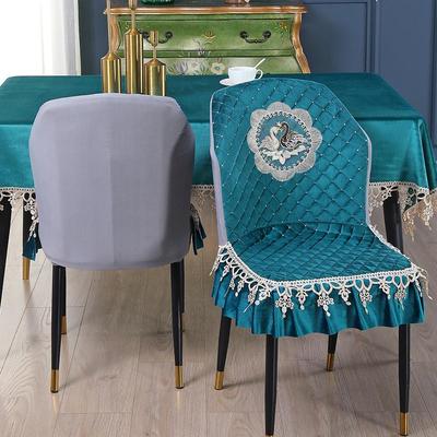 餐桌桌布椅子套罩扇形弹力万能加厚通用餐凳套家用座椅套2023新款