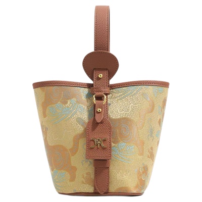 CallmeKitten非遗宋锦刺绣水桶包