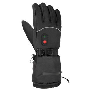大码男士冬季电加热手套保暖加绒加厚加肥加大码骑行充电双面发热