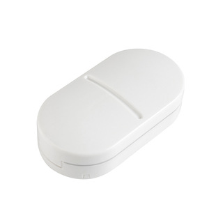 日本Imakara便携式二分之一切药器分药盒锋利不锈钢刀片药片神器