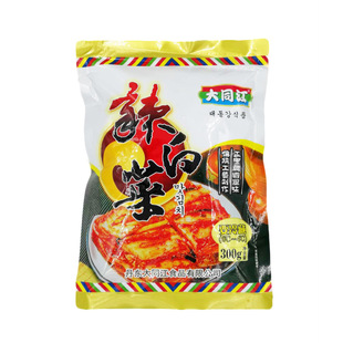 切段辣白菜大同江韩式辣白菜切段泡菜正宗手工辣白菜朝鲜酱菜咸菜