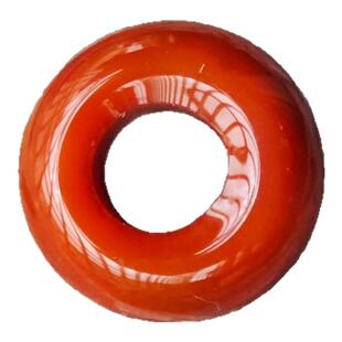 天然南红玛瑙柿子红跑环面包圈圆环文玩佛珠项链diy手工配饰色满