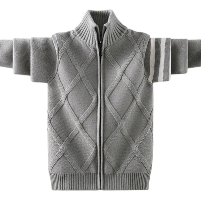 男童开衫毛衣秋冬款加厚