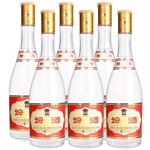 【春节不停发】山西汾酒 53度黄盖汾酒475mL*6瓶玻汾清香型白酒