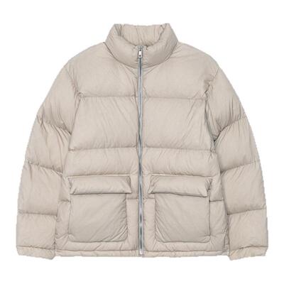 时尚百搭休闲纯绗缝羽绒衫