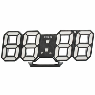 LED电子数字时钟表3D立体ins挂墙客厅夜光学生用桌面床头网红闹钟