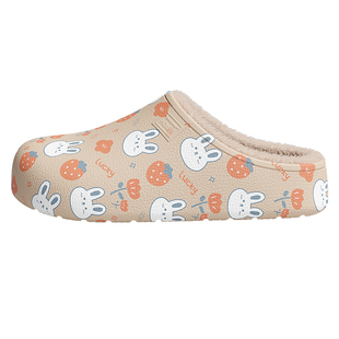 德国医用手术室棉拖鞋女士冬季2026新款防水防滑毛绒保暖棉拖居家