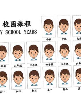 港越亚克力现代简约校园成长相框