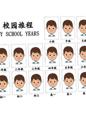 港越亚克力现代简约校园成长相框