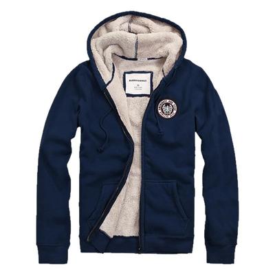 加绒af休闲纯棉潮男卫衣羊羔绒