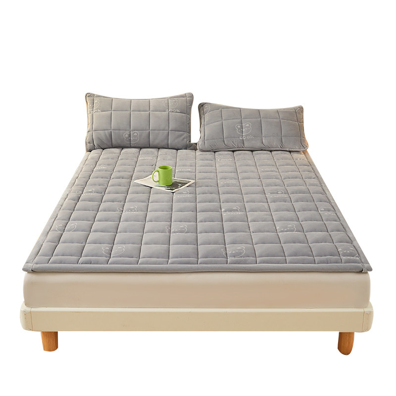 A类加厚牛奶绒床垫三件套家用榻榻米床褥垫学生宿舍保暖单人被褥
