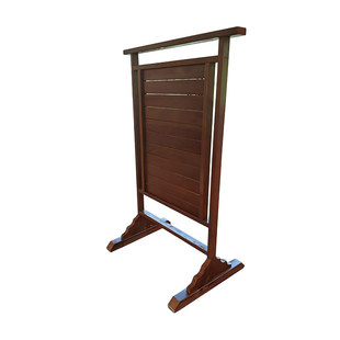 防腐木宣传栏景区寺庙祈福架户外实木许愿架木质公告栏展示架定制