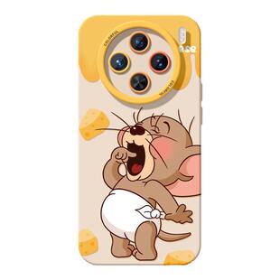 适用vivox300手机壳女款x200保护套x80pro硅胶x70全包防摔x60tpro磨砂x50新款x90卡通viv0可爱杰瑞pro+软外壳