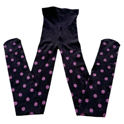 日系大波点100D弹力瘦腿连裤袜