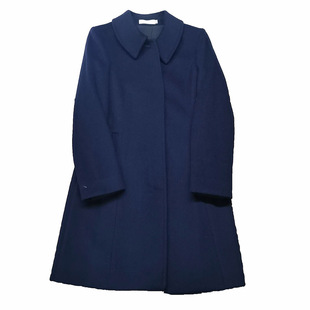 新款职业装羊毛呢外套中长款酒店银行邮政工作服毛大衣女秋冬加厚