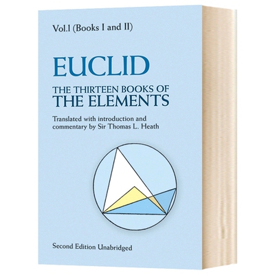 欧几里得 几何原本1 英文原版 The Thirteen Books of The Elements Volume 1 英文版进口原版英语书籍