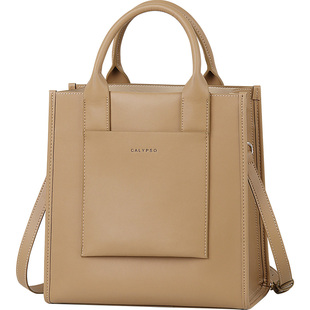 手提包女士精致高档2025新款上班通勤真皮简约大容量托特包包斜挎