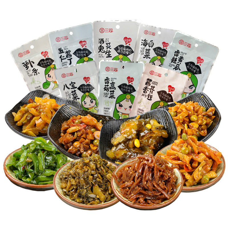 三念小菜开胃咸菜下饭菜香辣酱菜