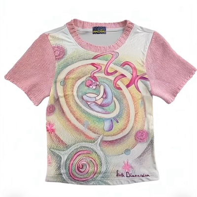 sixthdimension可爱Y2K短上衣