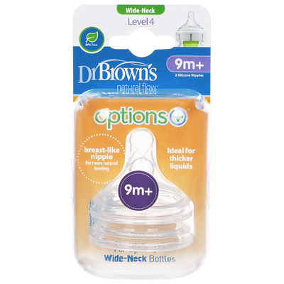 布朗博士drbrowns宽口径硅胶奶嘴爱宝选奶嘴1/2/3/4/Y爱宝选+两个