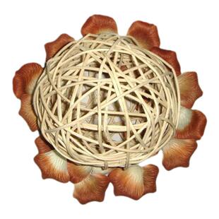 藤球彩色纸藤球DIY藤编挂饰室内摆件环境布置节日开学楼盘装饰品