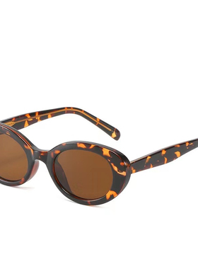 芝士商店经典椭圆遮阳玳瑁墨镜