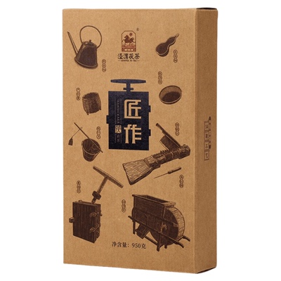 泾渭茯茶黑茶金花茯砖茶950g匠作